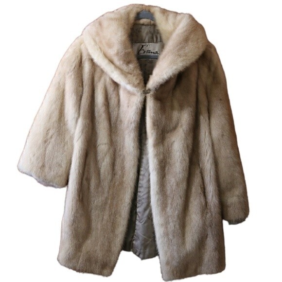 Evan's Vintage Fur Coat Cape 1950s - Picture 1 of 16